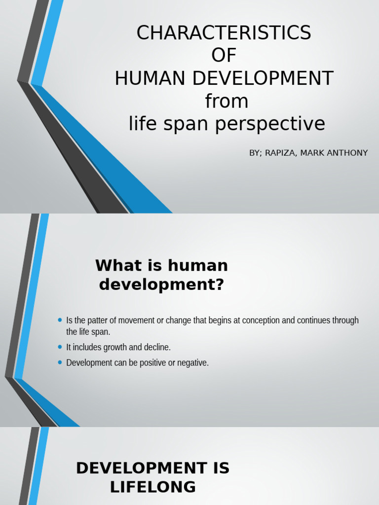 Lifespan Human Development Insights | PDF | Child Care | Learning