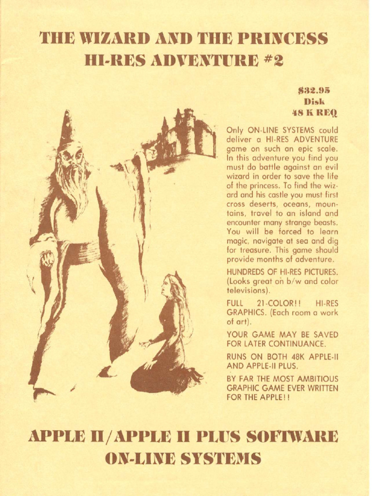 The Wizard and The Princess Hi-Res Adventure 2 | PDF