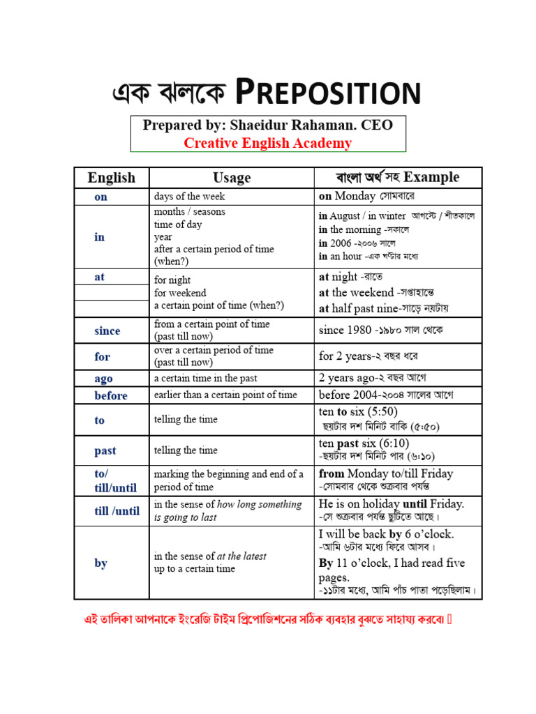 Preposition 1 | PDF
