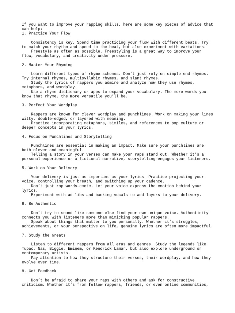 New Text Document | PDF | Rapping | Hip Hop Music
