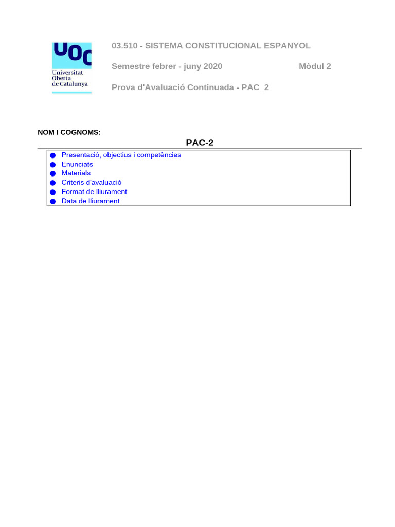 Pac2 2020-1 | PDF