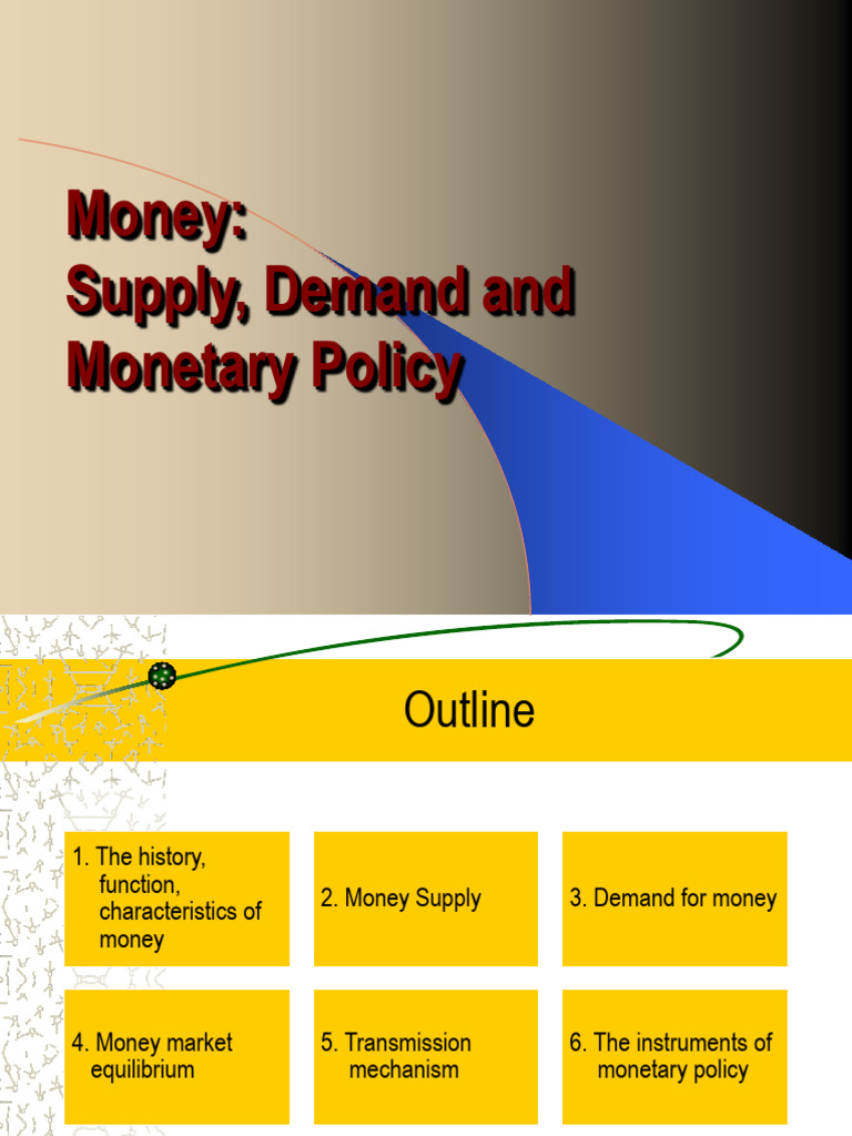 Understanding Money: Supply, Demand & Policy | PDF | Money Supply | Money