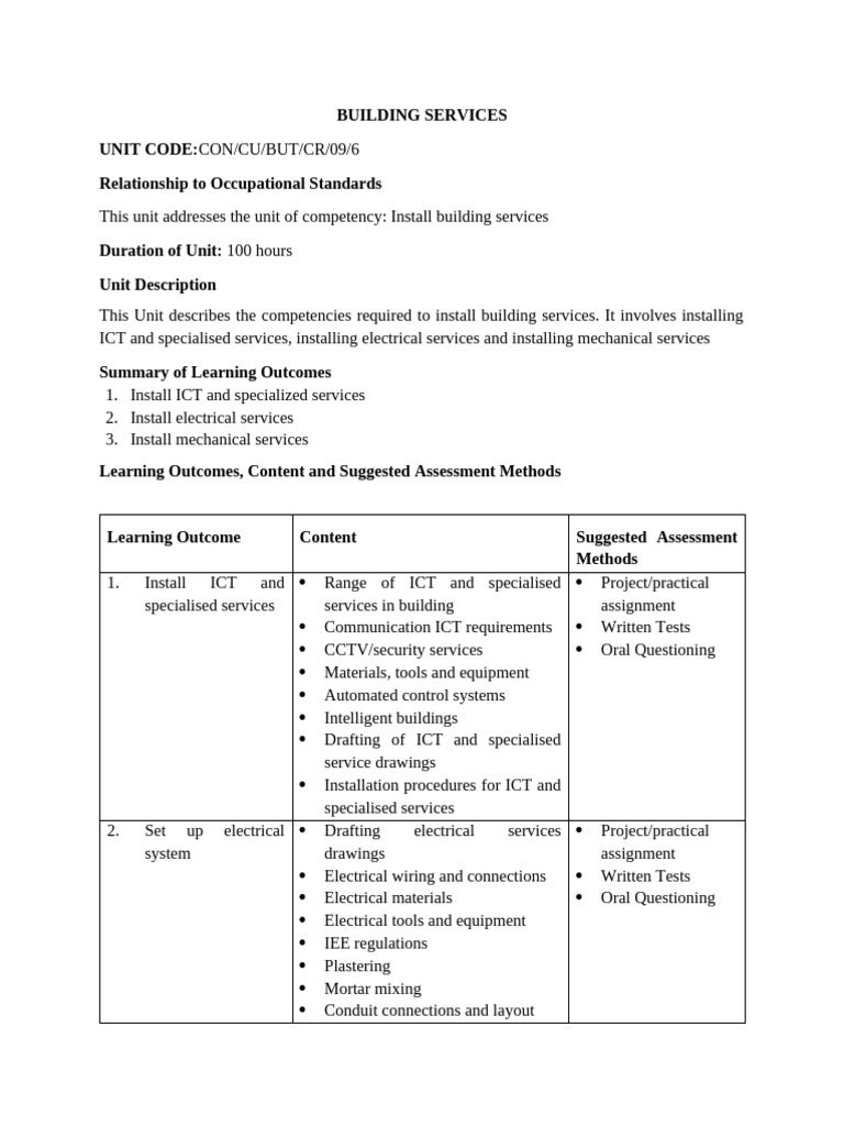 Building Services Installation Course | PDF | Pipe (Fluid Conveyance ...