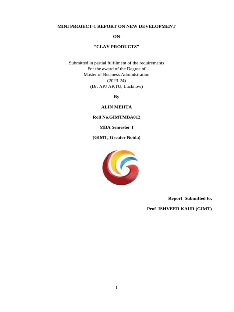 Alin Mehta 032 Mini Project-3 | PDF | Marketing | Market (Economics)