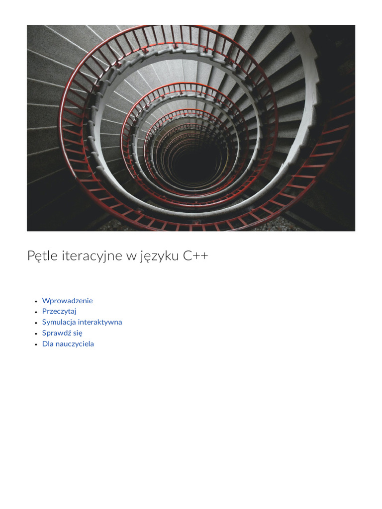 Petle Iteracyjne w Jezyku C | PDF