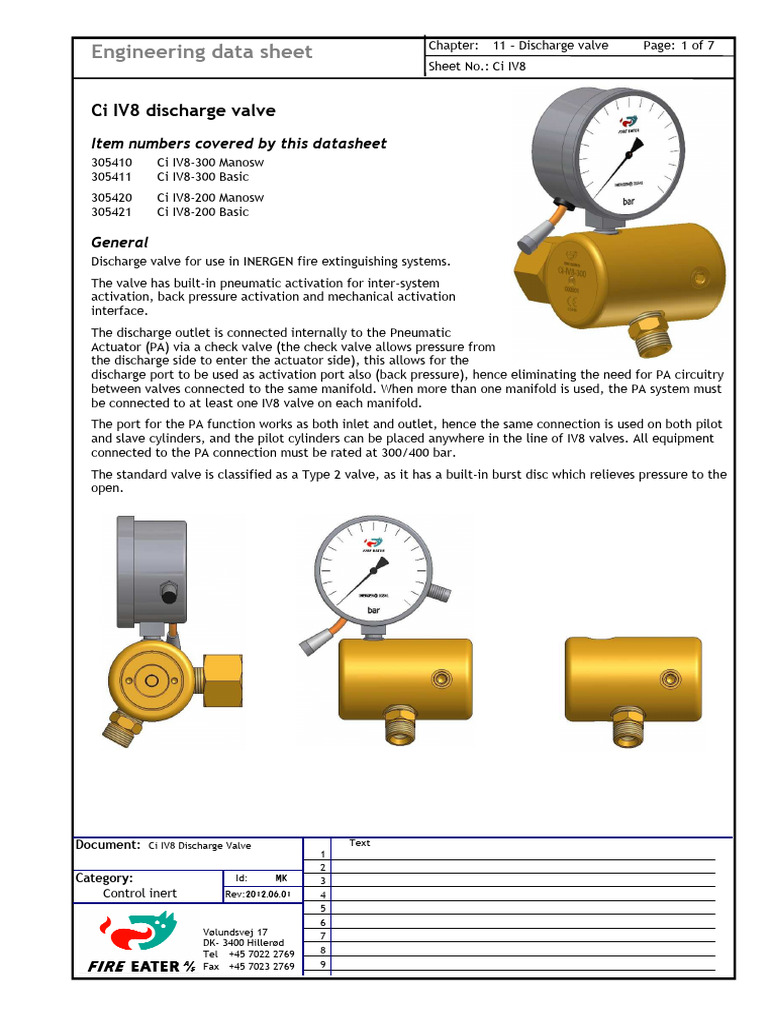 Ci IV8 Discharge Valve Overview | PDF | Valve | Actuator