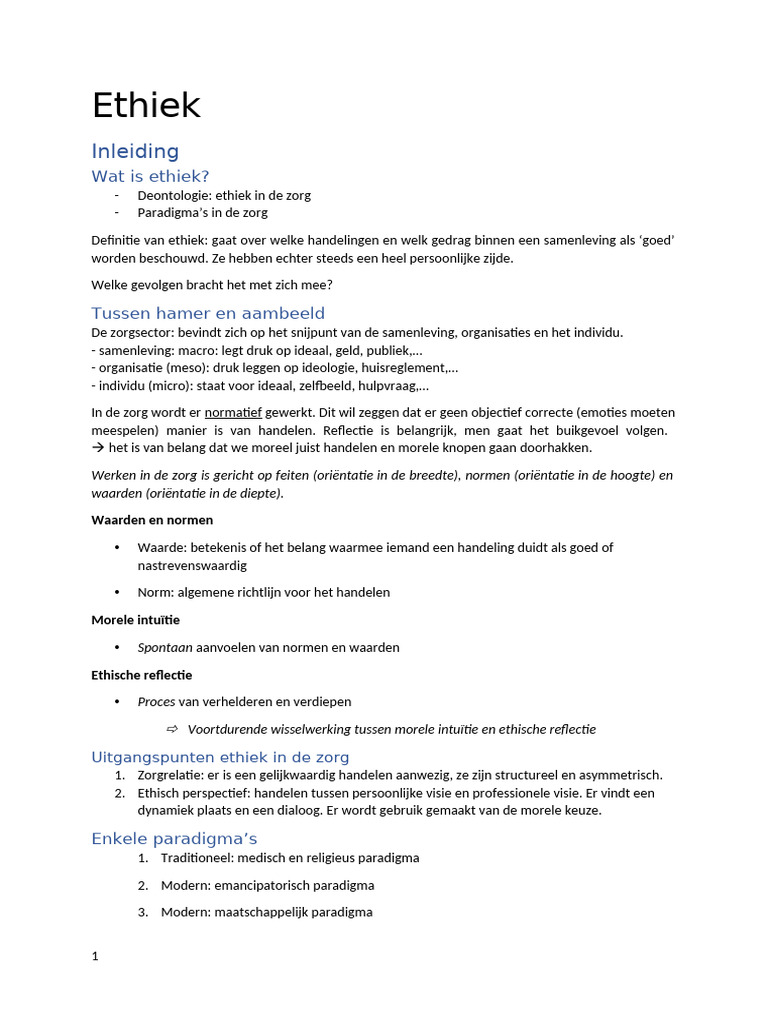 Ethiek | PDF