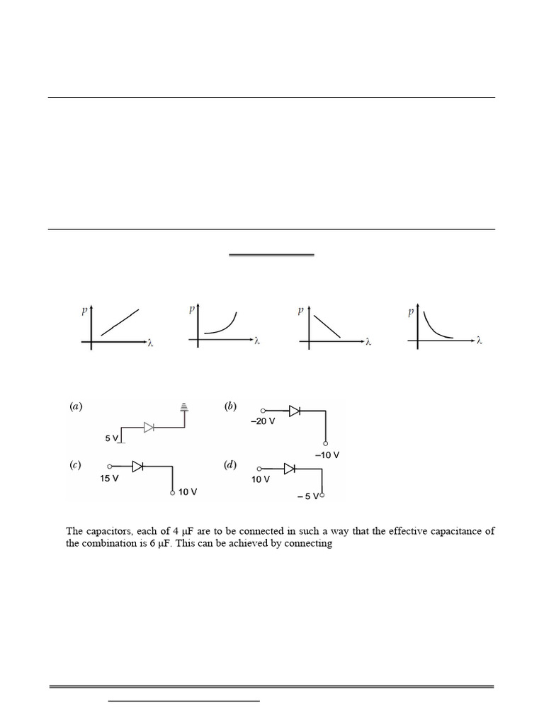Physics Sample Paper Solutions 2025 | PDF | P–N Junction | Diode