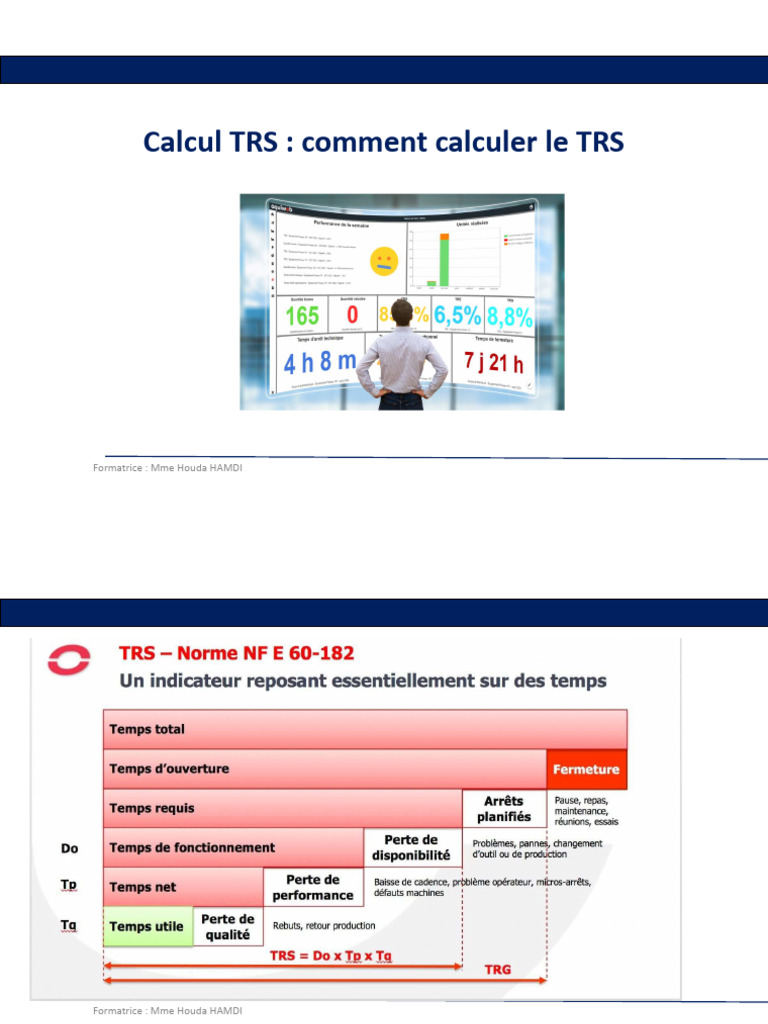Calcul du TRS : Guide Pratique | PDF