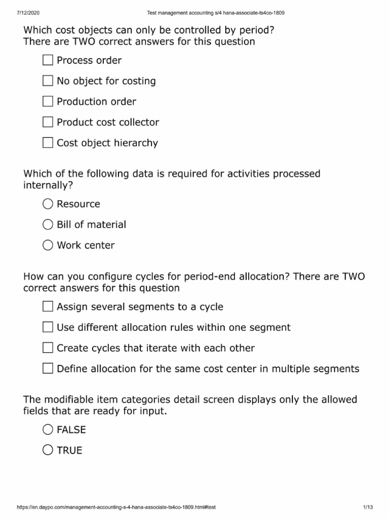 Daypo Test Costing | PDF
