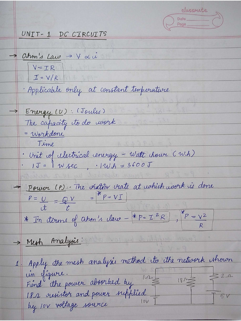 BEE MSE-1 Notes | PDF