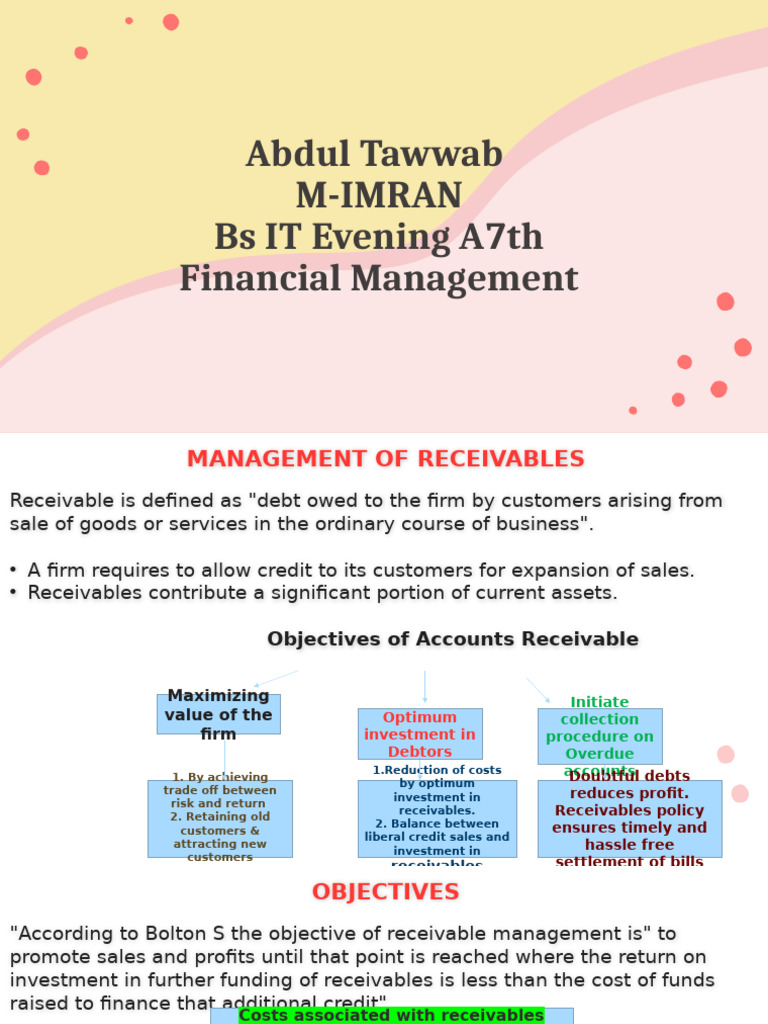 PPT | PDF | Credit | Finance & Money Management