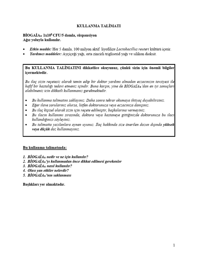 BioGaia KT | PDF
