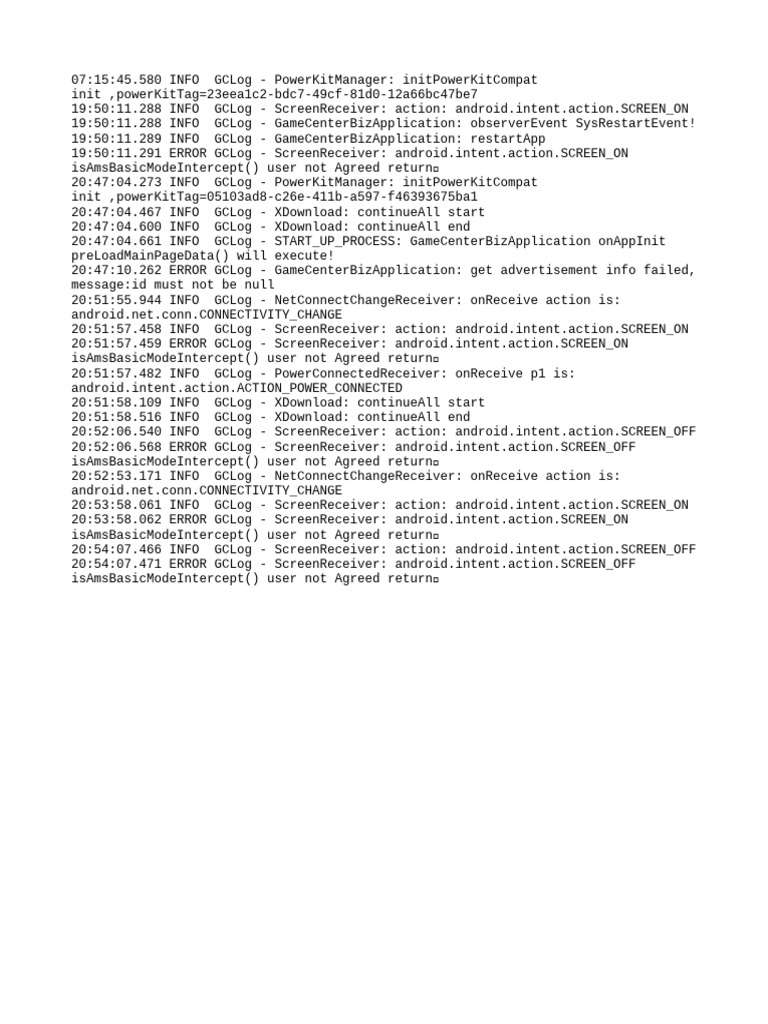 Android Screen Receiver Log Analysis | PDF