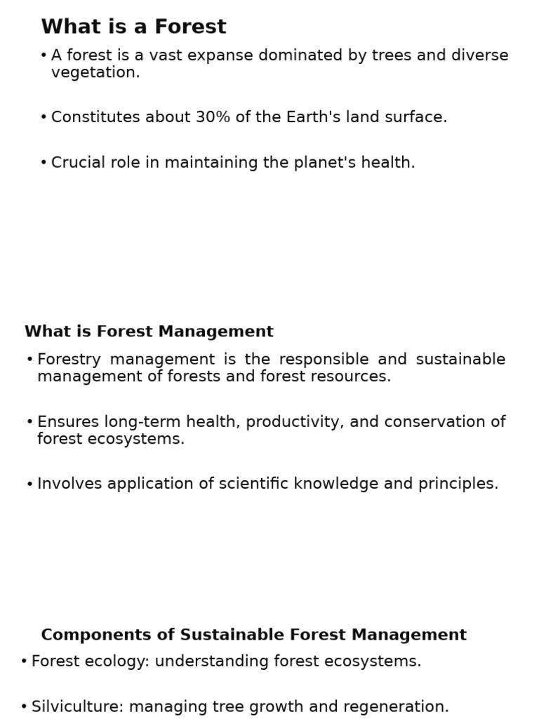 Understanding Forests and Management | PDF | Forests | Forest Management