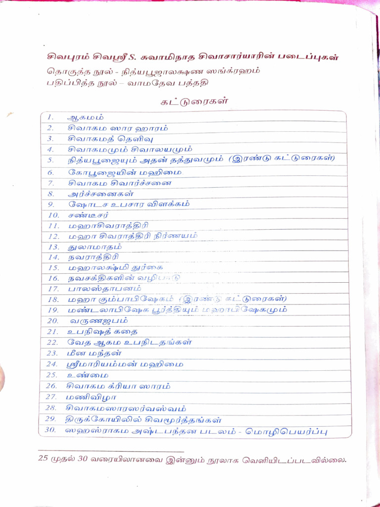 Nithya Pooja Lakshana Sangraham-Last Page | PDF