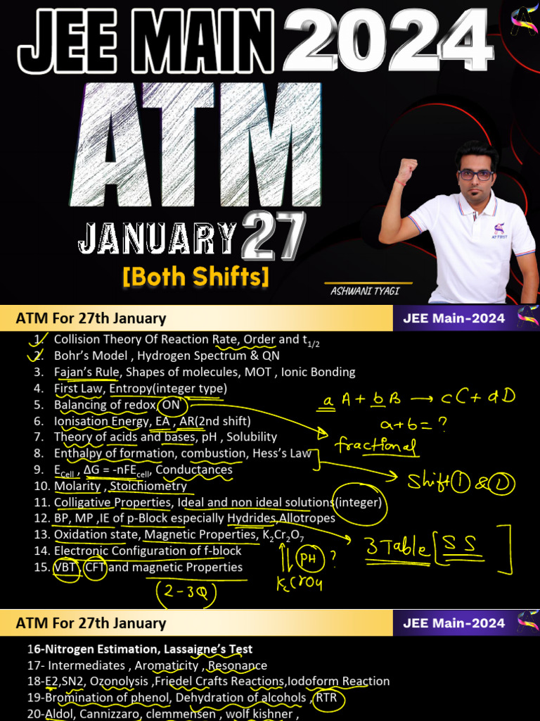 JEE Main 2024 Comprehensive Study Guide | PDF | Force | Magnetic Field