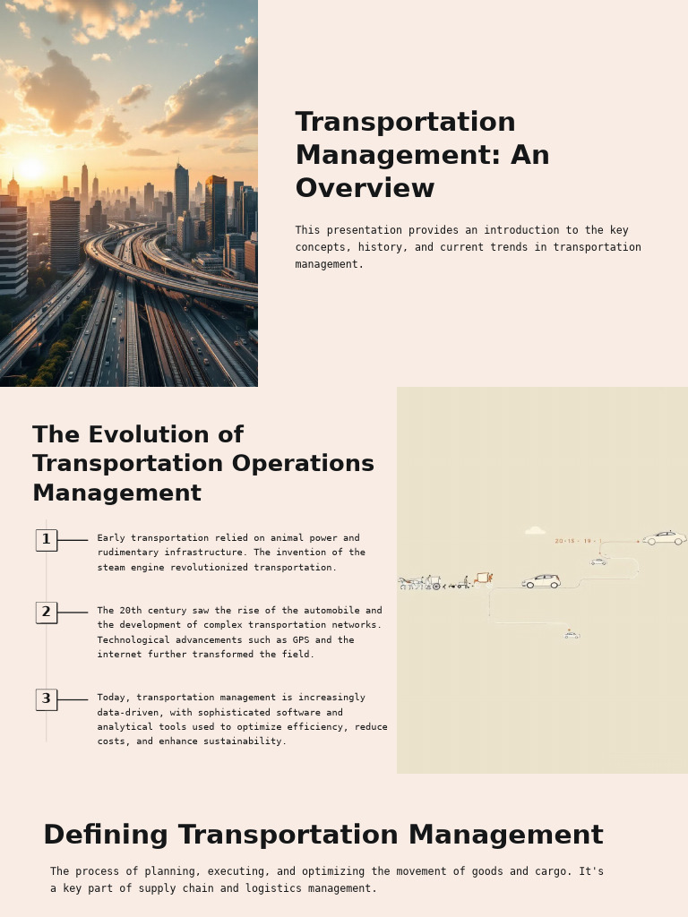 Transportation Management Overview Guide | PDF | Transport | Supply Chain