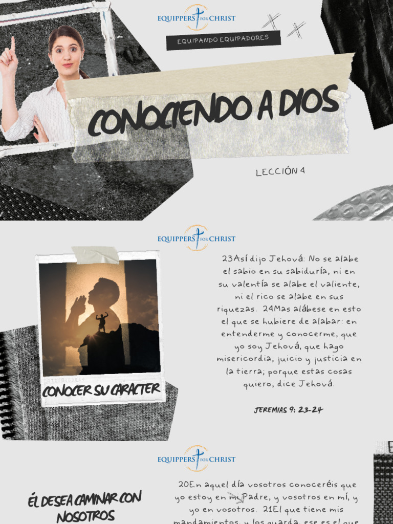 Clase 4 Nivel Ii Conociendo A Dios | PDF | Teología | Contenido bíblico