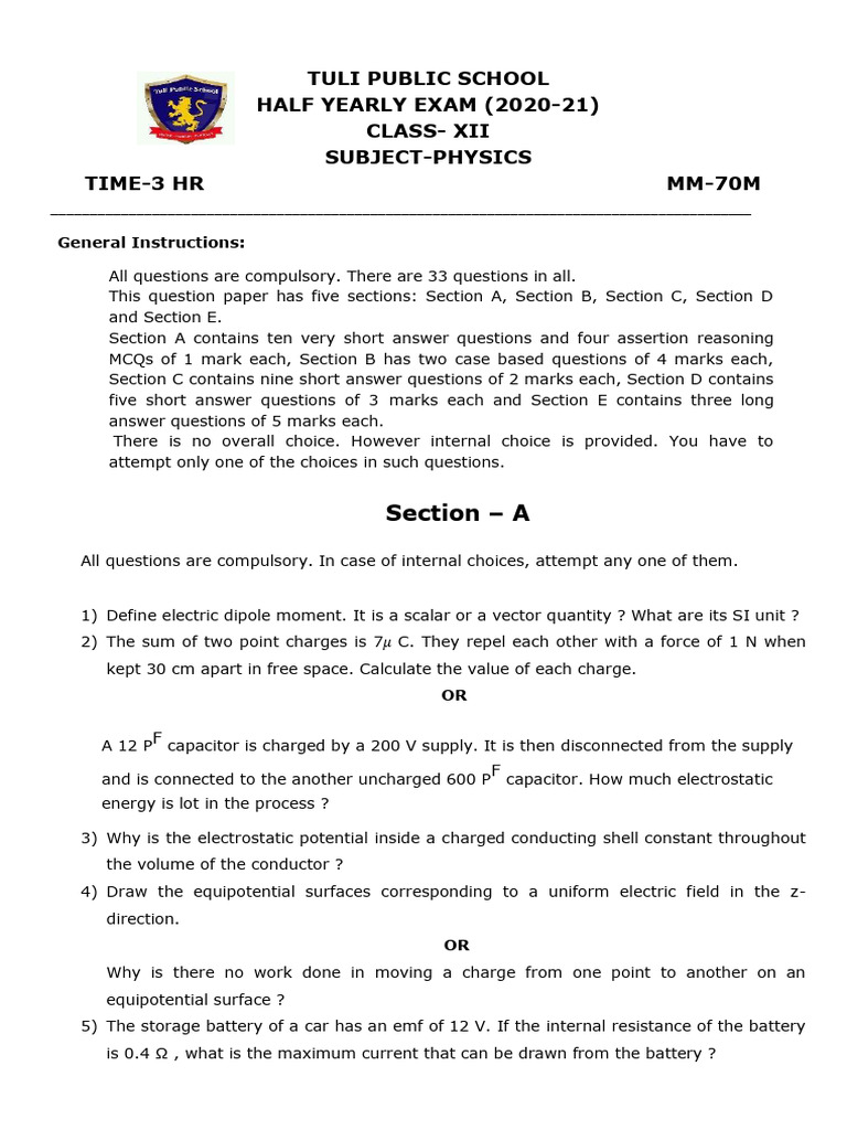 Physics XII | PDF | Refractive Index | Inductor