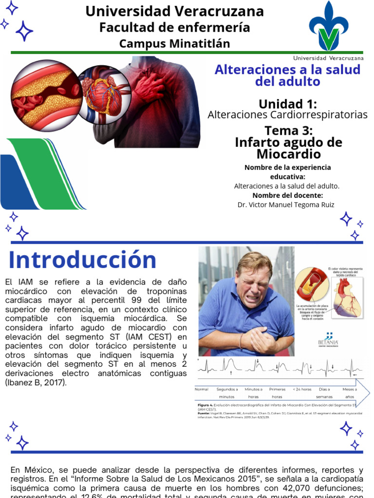 Infarto Agudo de Miocardio: Causas y Diagnóstico | PDF | Infarto de ...