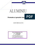 ALUMINIU - Formate Si Grosimi Standard