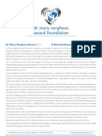 DR Mary Verghese Award 2011 Citation