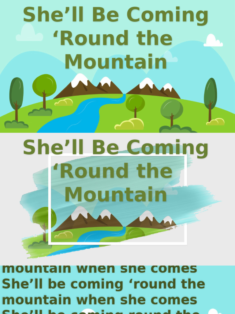 She'll Be Coming Round the Mountain | PDF
