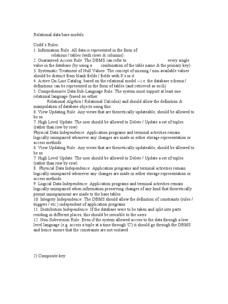 New Microsoft Word Document | PDF | Relational Model | Relational Database