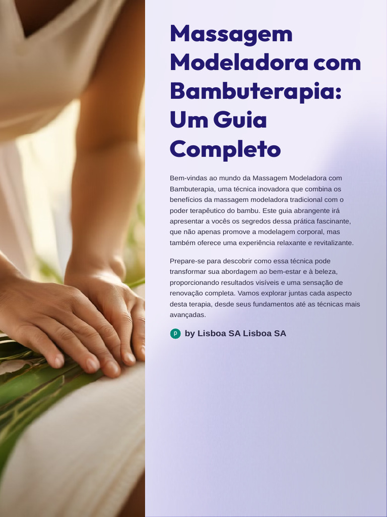 Guia Completo de Massagem com Bambuterapia | PDF | Massagem | Corpo humano