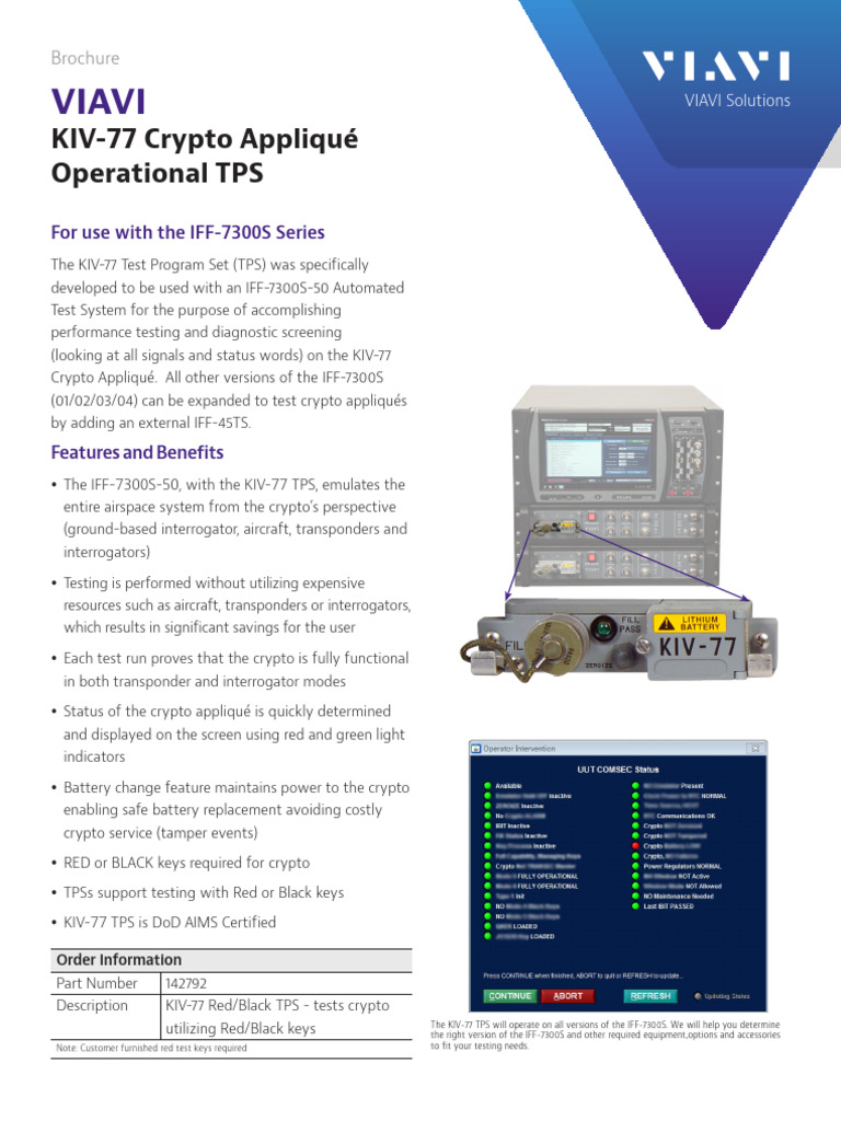 Kiv77 CryptoAppliqueTPS Brochure | PDF