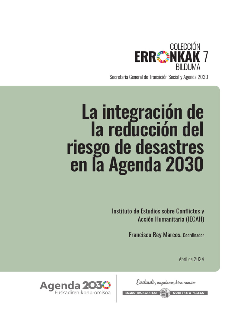 La Integracion de La Reduccion Del Riesgo de Desastres en La Agenda ...