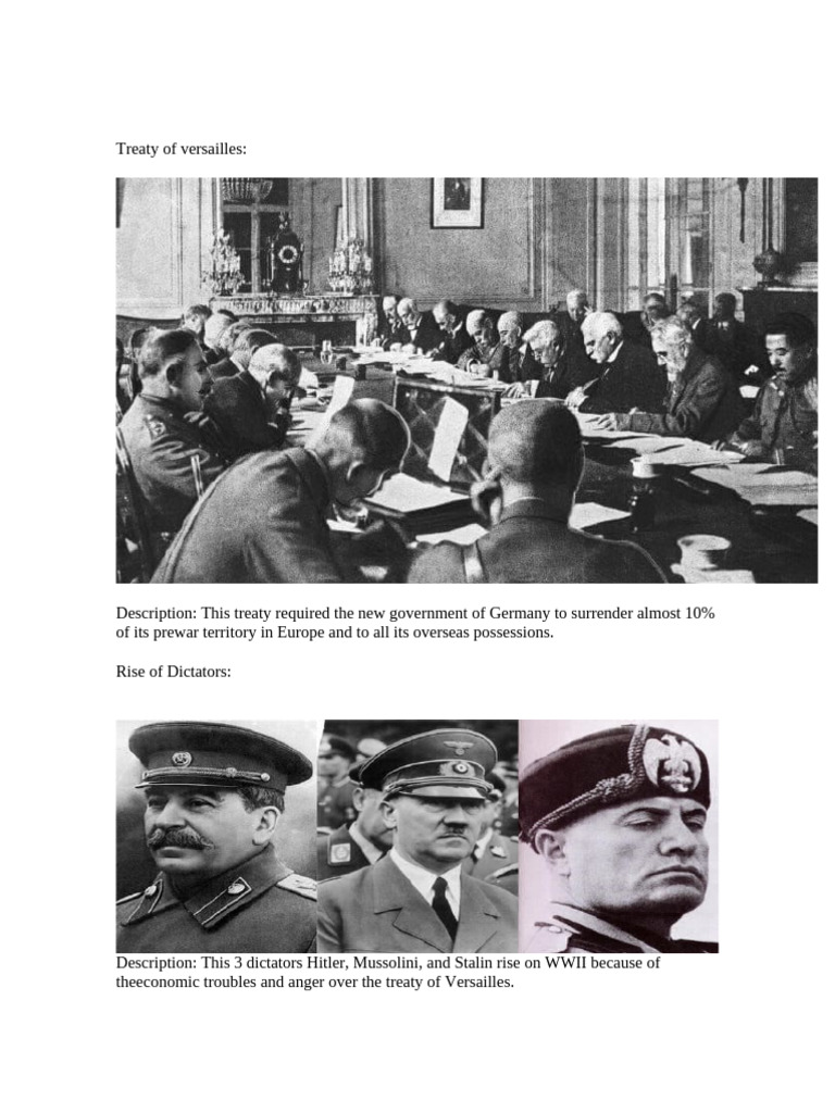 Treaty of Versailles | PDF