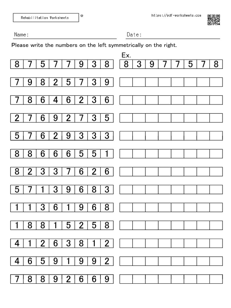 Symmetrical Number Arrangement Guide | PDF