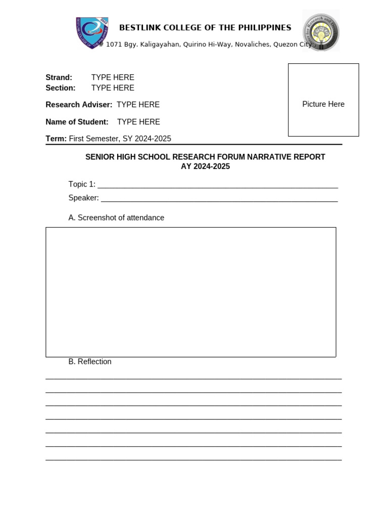 Senior High School Research Forum Report | PDF