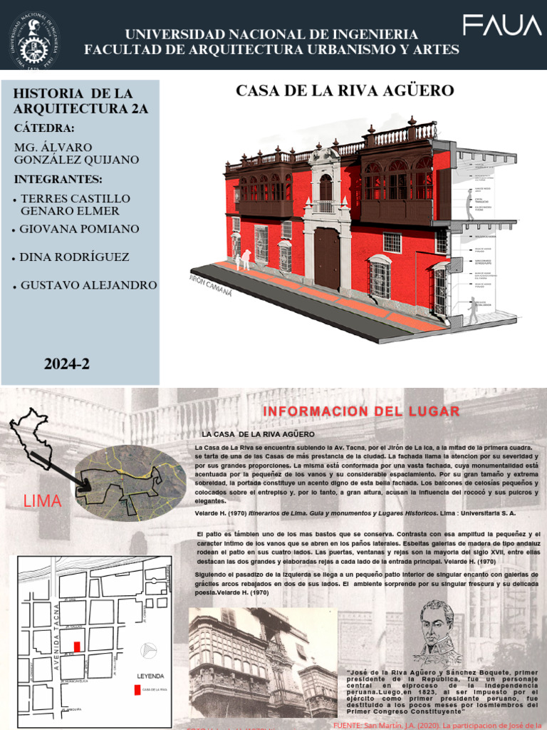 Casa Riva-Agüero: Arquitectura Virreinal en Lima | PDF | Lima | Perú