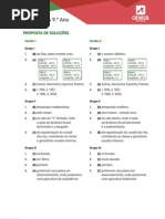 Soluções dos Testes-Tipo Intermédios