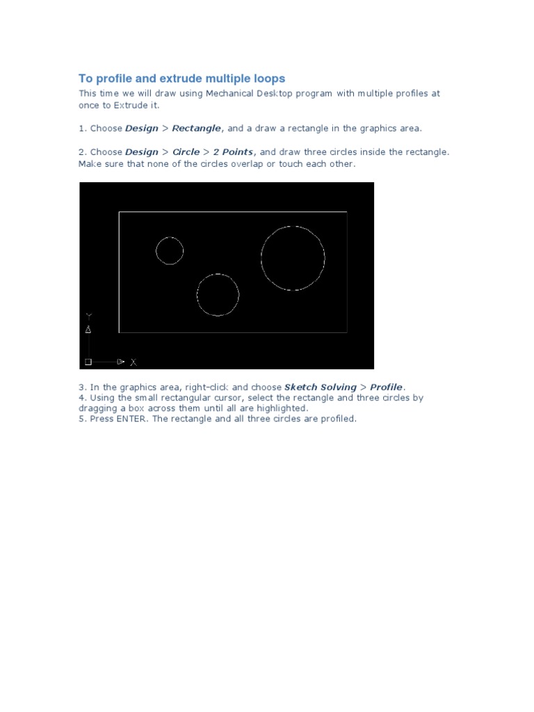 Mechanical Desktop Tutorial | PDF | Extrusion | Angle