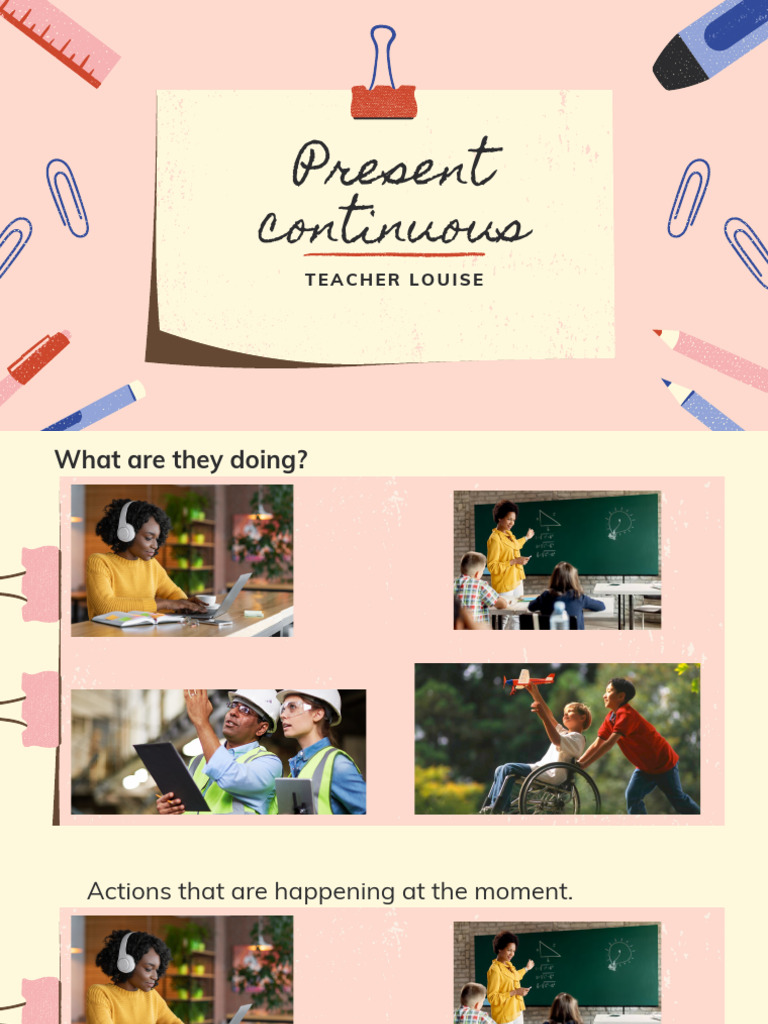 Formas do Present Continuous | PDF