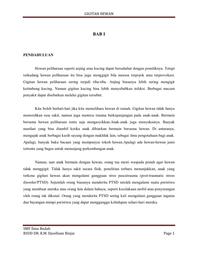 Anti Rabies, Gigitan Hewan  PDF