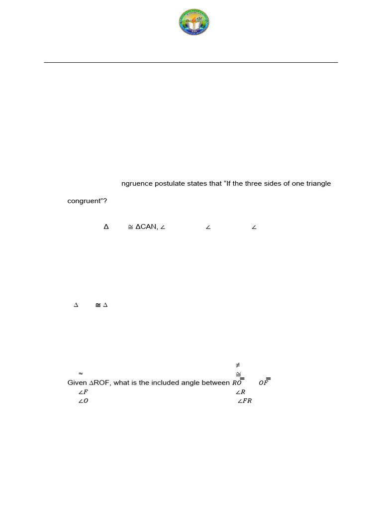 Math 8 Third Quarter Exam 2024-2025 | PDF | Triangle | Elementary ...