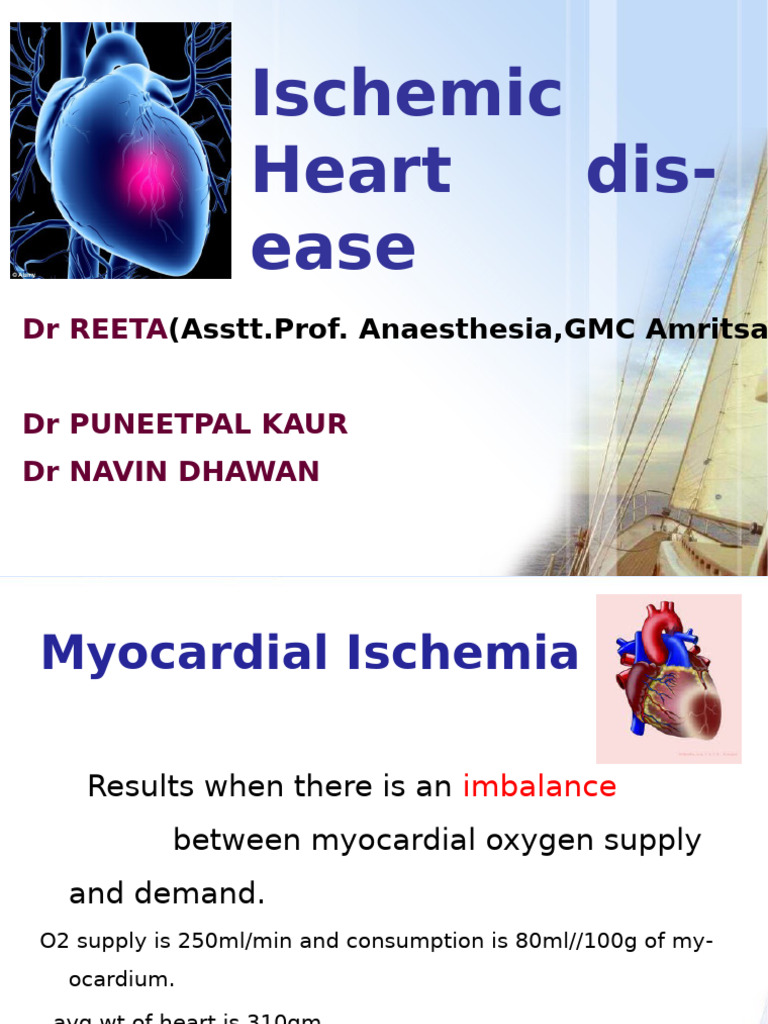 Ischaemic Heart Disease | PDF | Myocardial Infarction | Heart