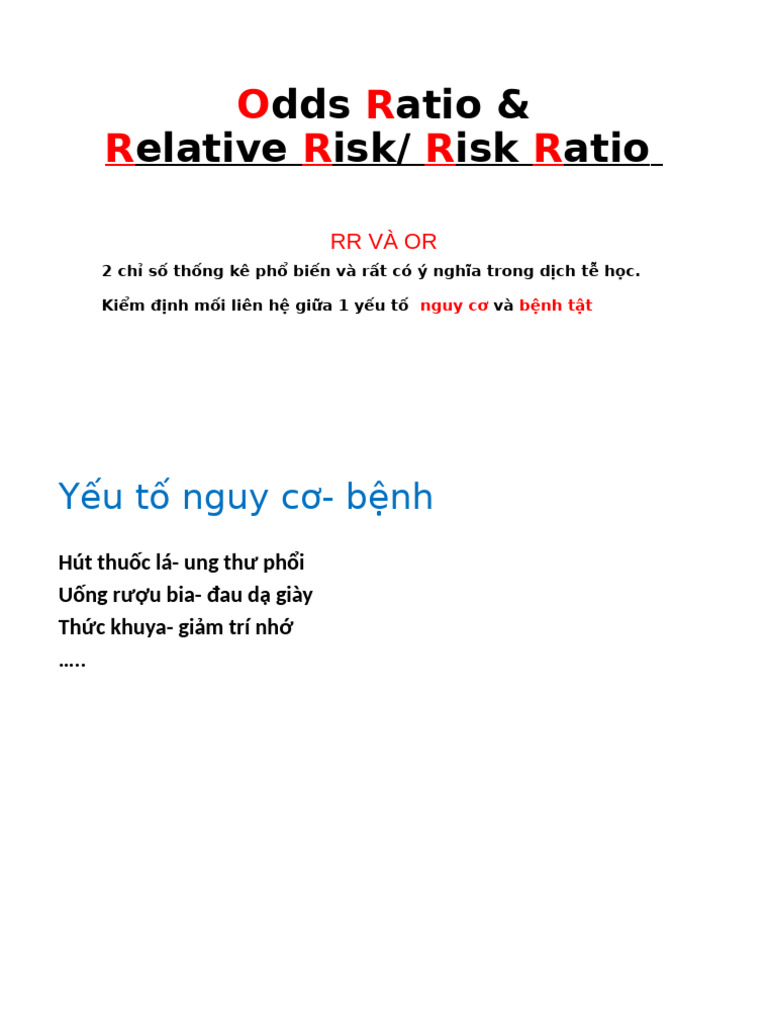 Odds Ratio | PDF