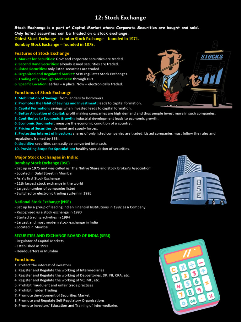 Overview of Stock Exchanges in India | PDF | Stock Exchange ...
