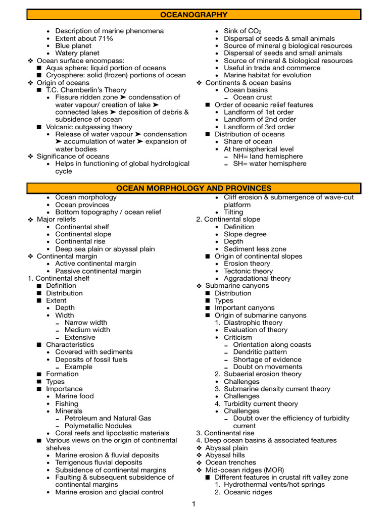 Oceanography Optional Pdf Oceans Soil