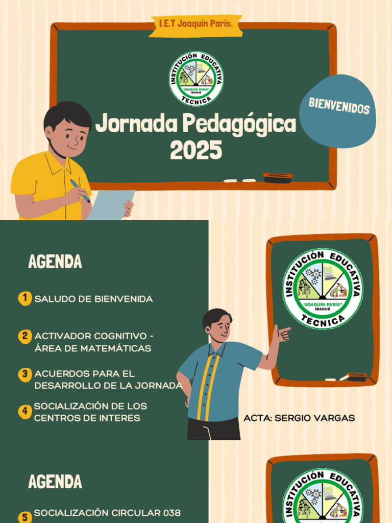 Jornada Pedagógica 2025 en I.E.T Joaquín París | PDF