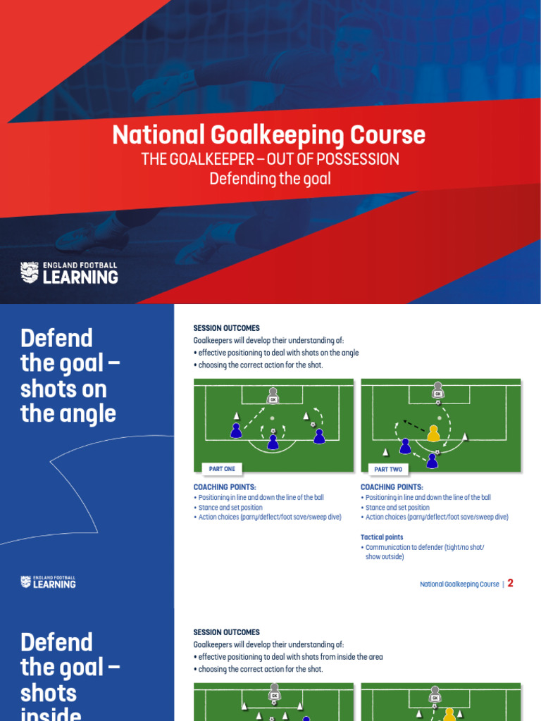 National Goalkeeping Course Overview | PDF | Sports | Sports Rules And ...