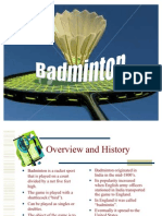 BADMINTON Power Point Presentation