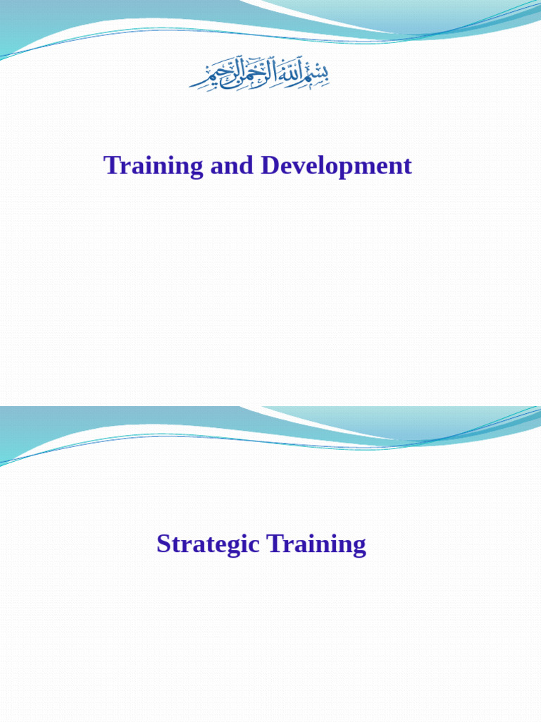 Strategic Training | PDF | Strategic Management | Learning