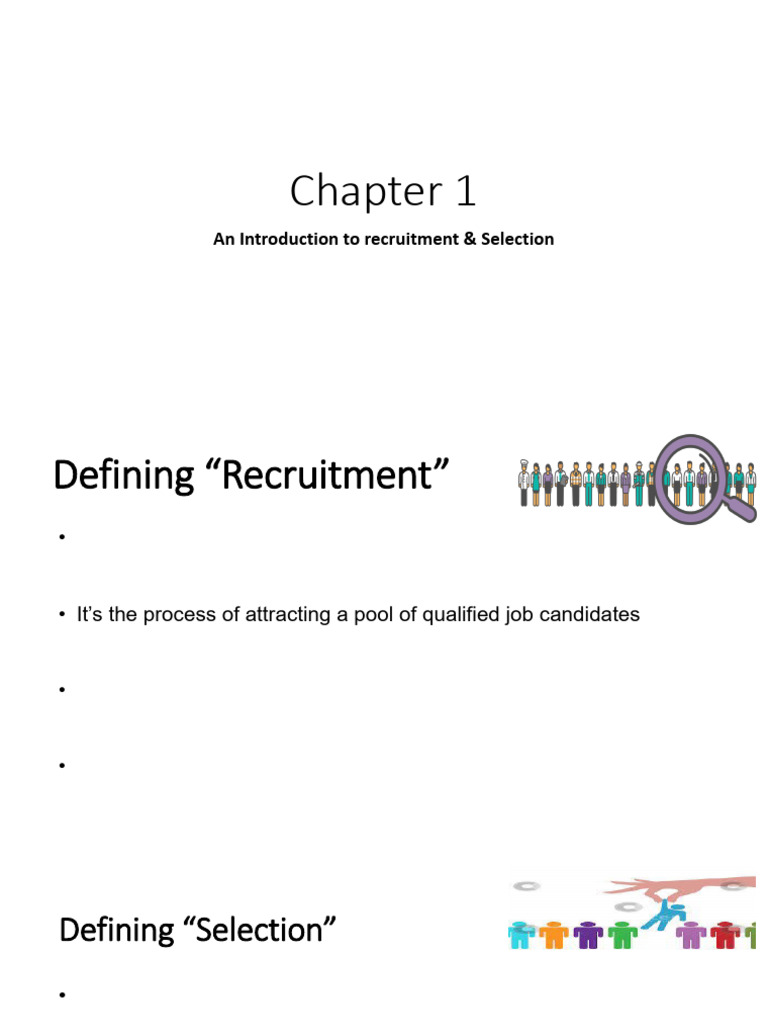 Recruitment and Selection Overview | PDF | Recruitment | Human Resource ...